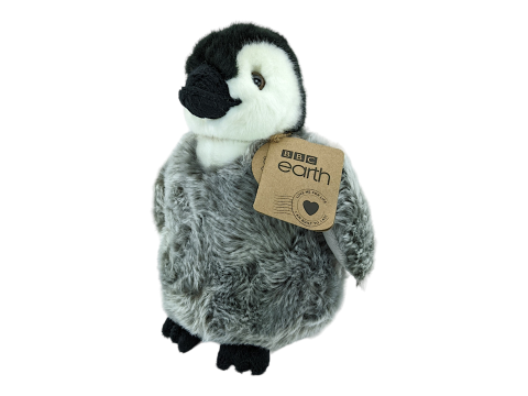 BBC Planet Earth 2 - Emperor Penguin chick sitting baby 10" plush soft toy