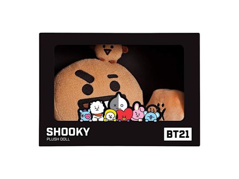 BT21 SHOOKY 10" medium plush soft toy Line Friends Official Merchandise Aurora